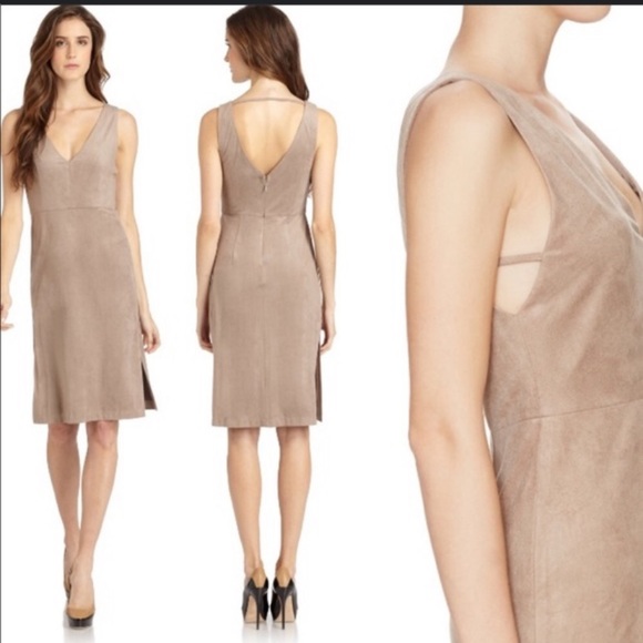 BCBG Suede Midi Dress - Picture 1 of 13